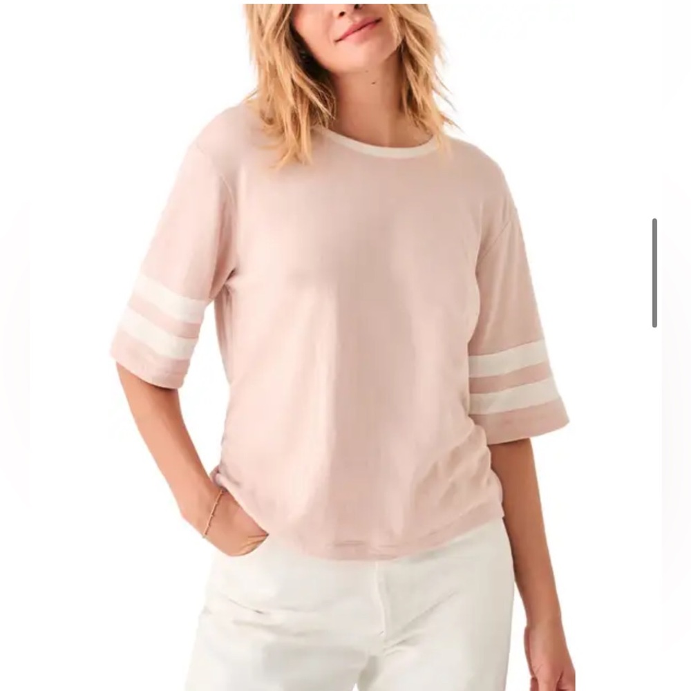 Cloud Varsity Cotton & Modal T-Shirt by Faherty